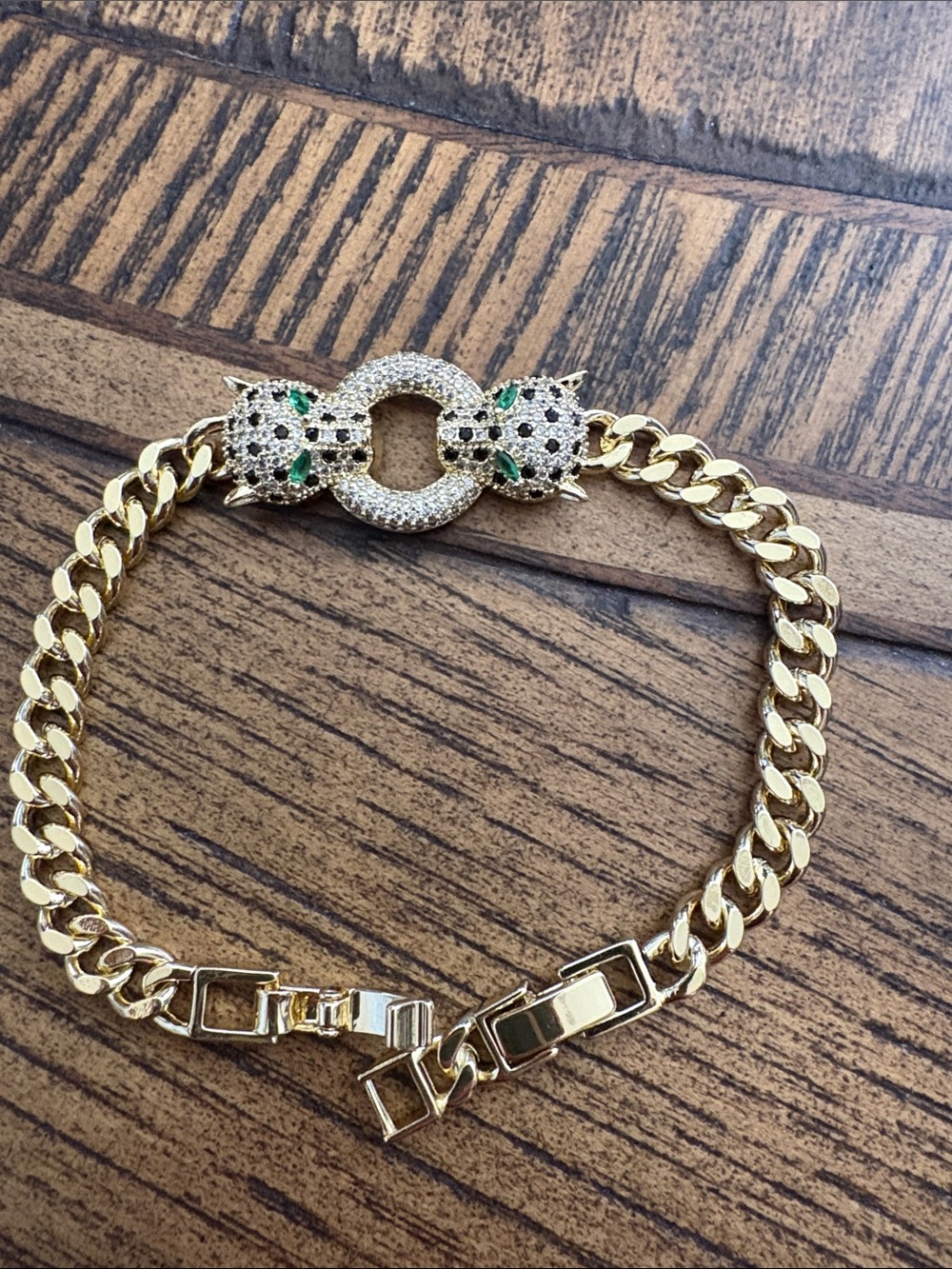 Jaguar faced CZ Bracelet NEW